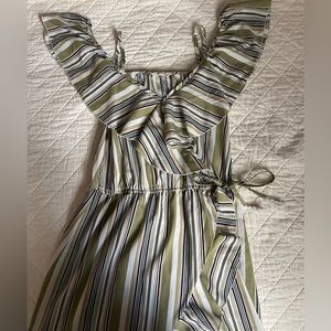 Off the shoulder Hint of Blush sun dress